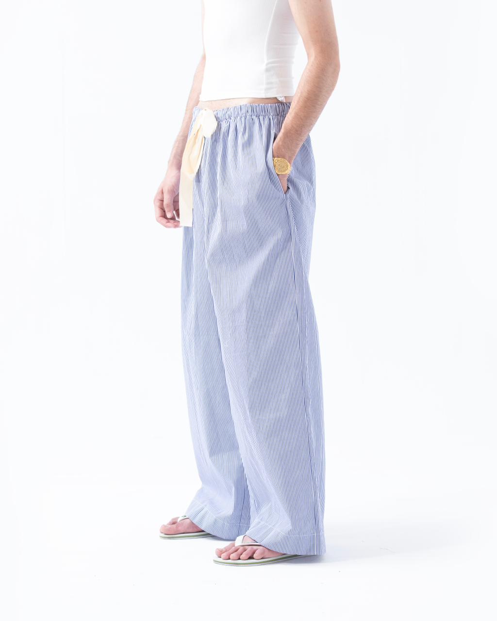 Blue Striped Trousers