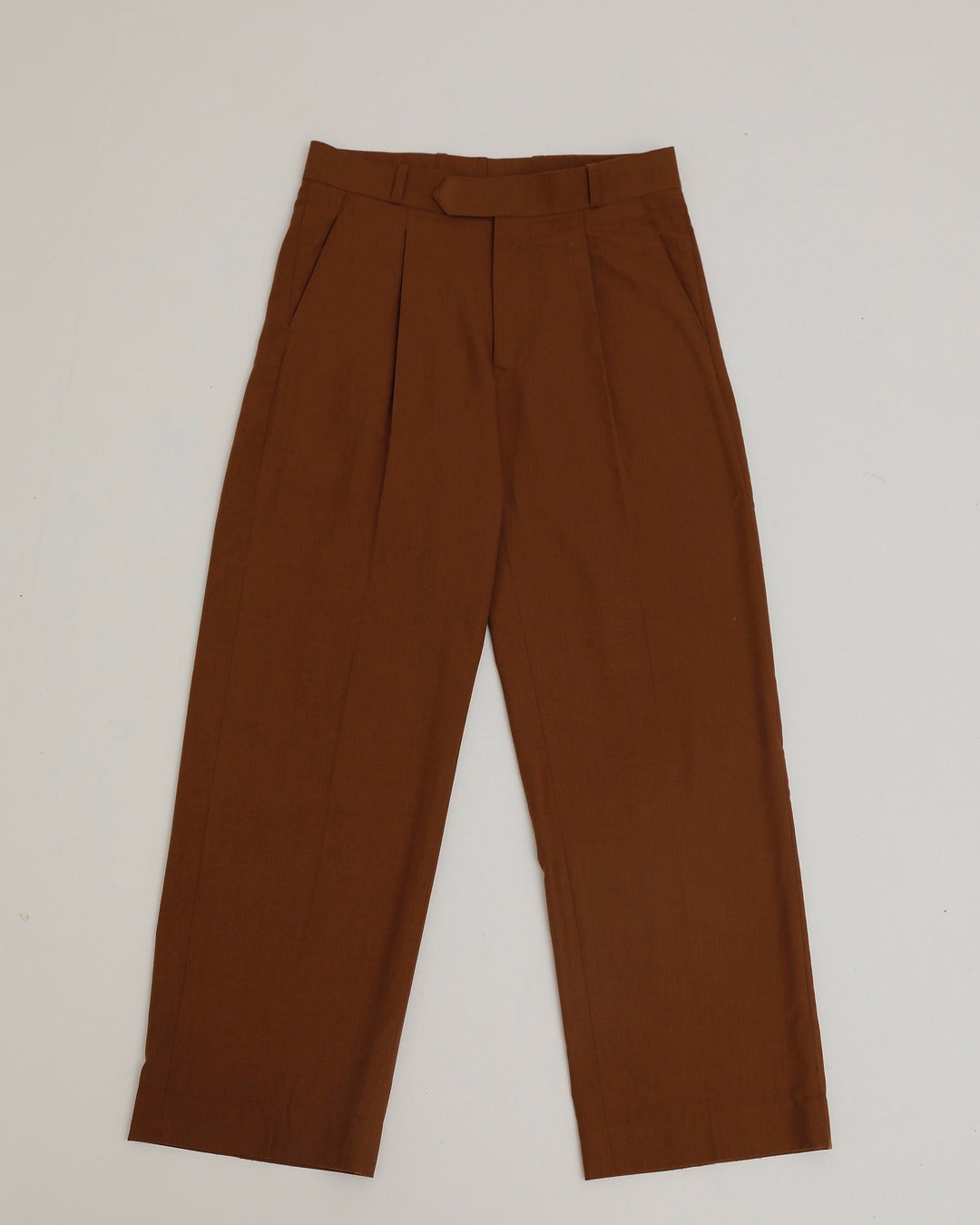 Rust Pleated Trousers
