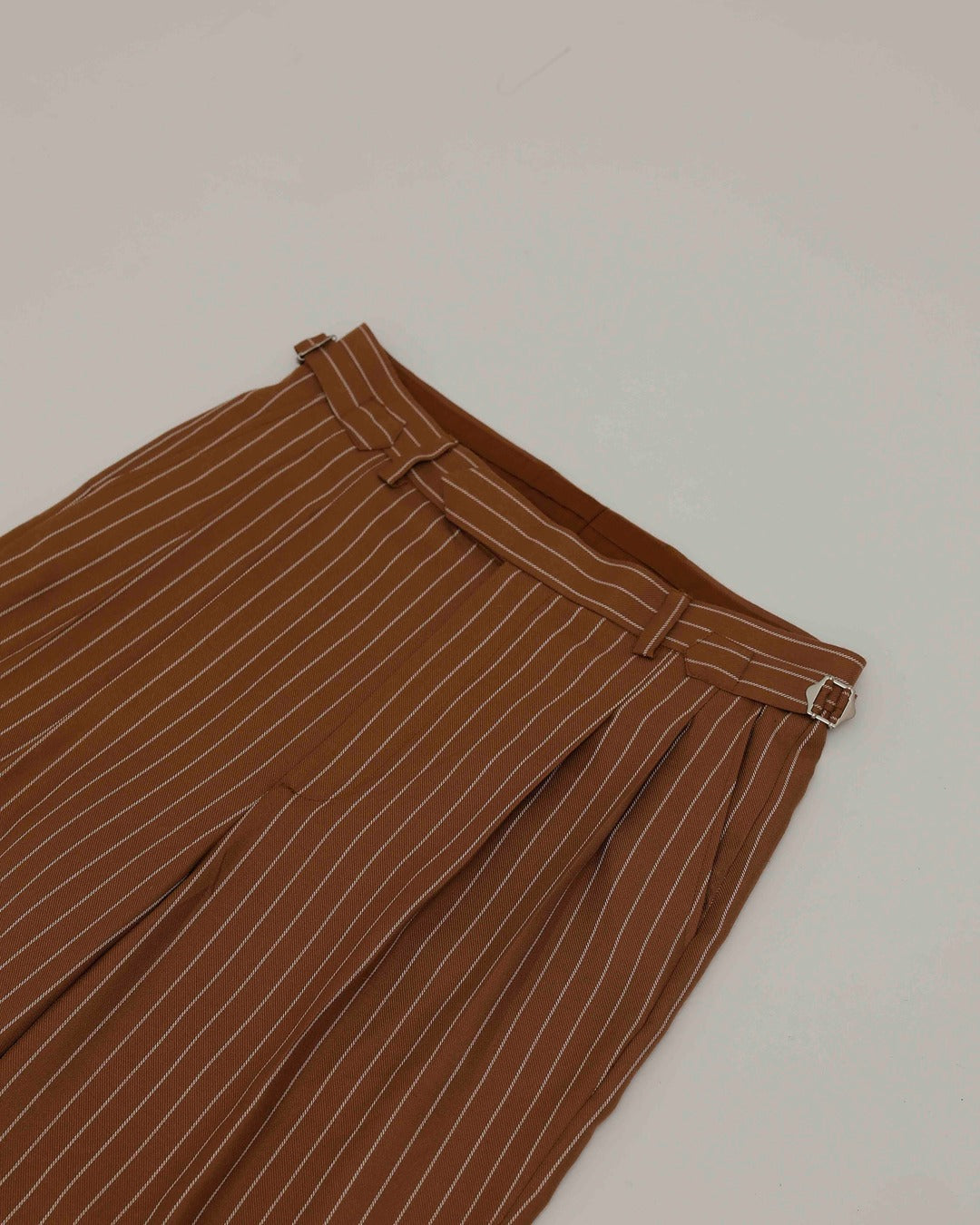 Caramel Pinstripe Trousers