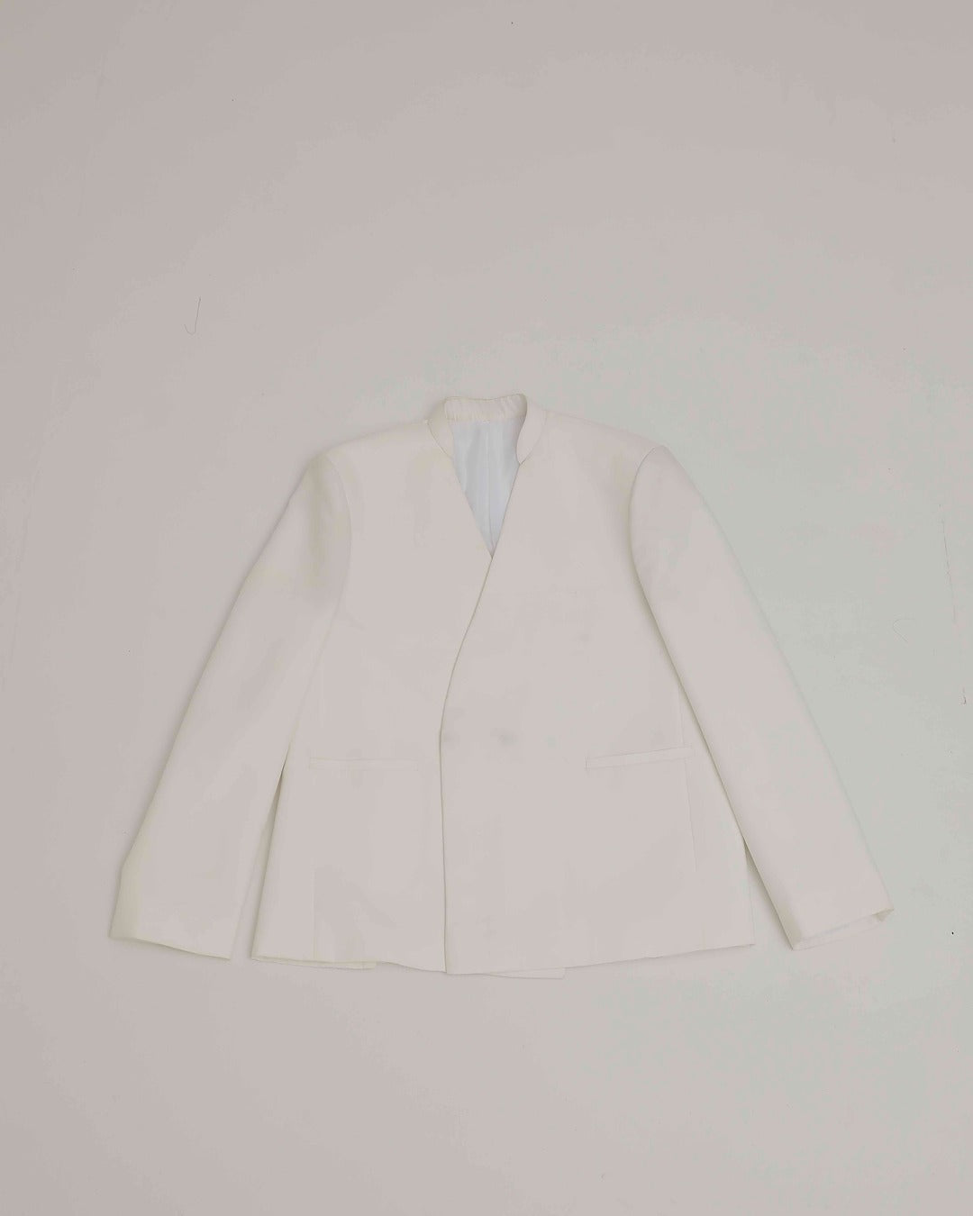Ivory Wrap Blazer