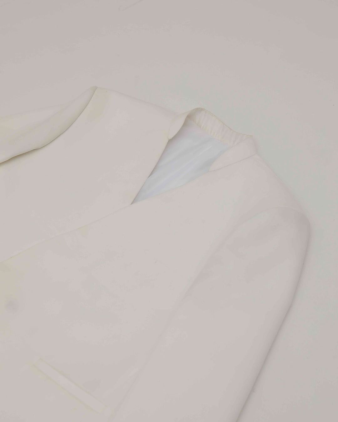 Ivory Wrap Blazer