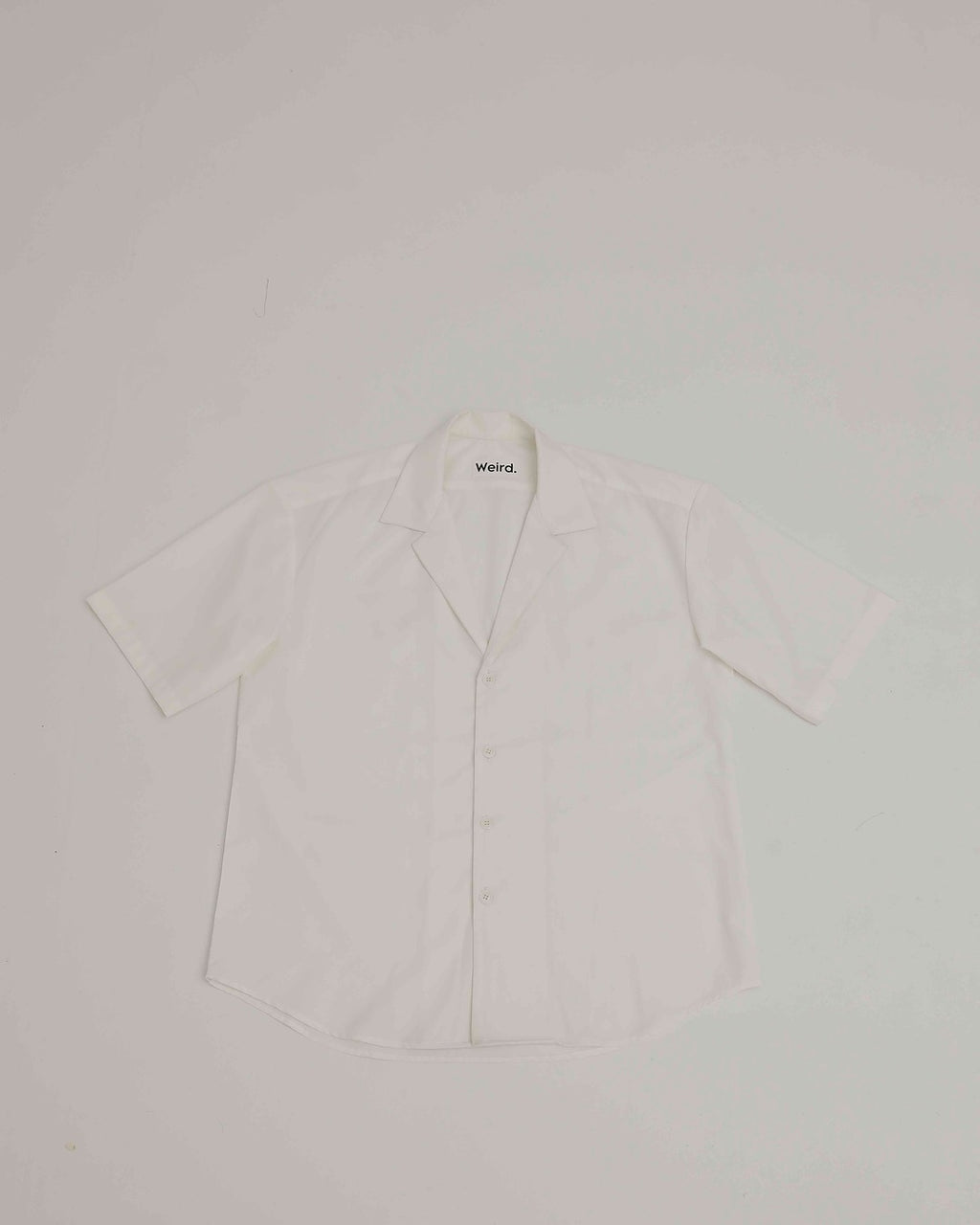 White Cuban Collar Shirt