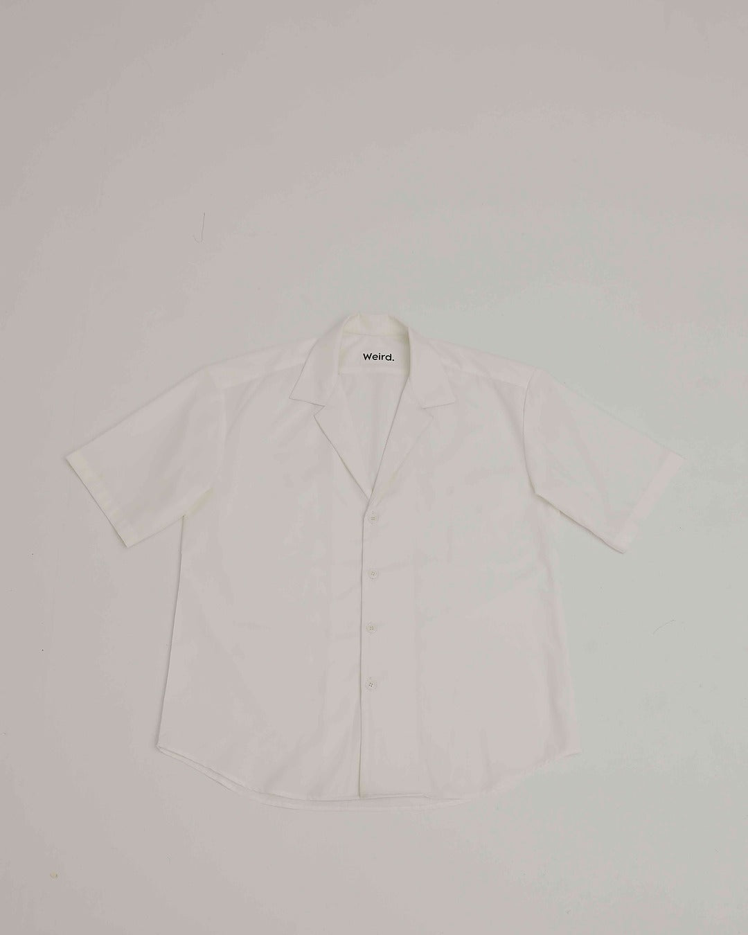 White Cuban Collar Shirt