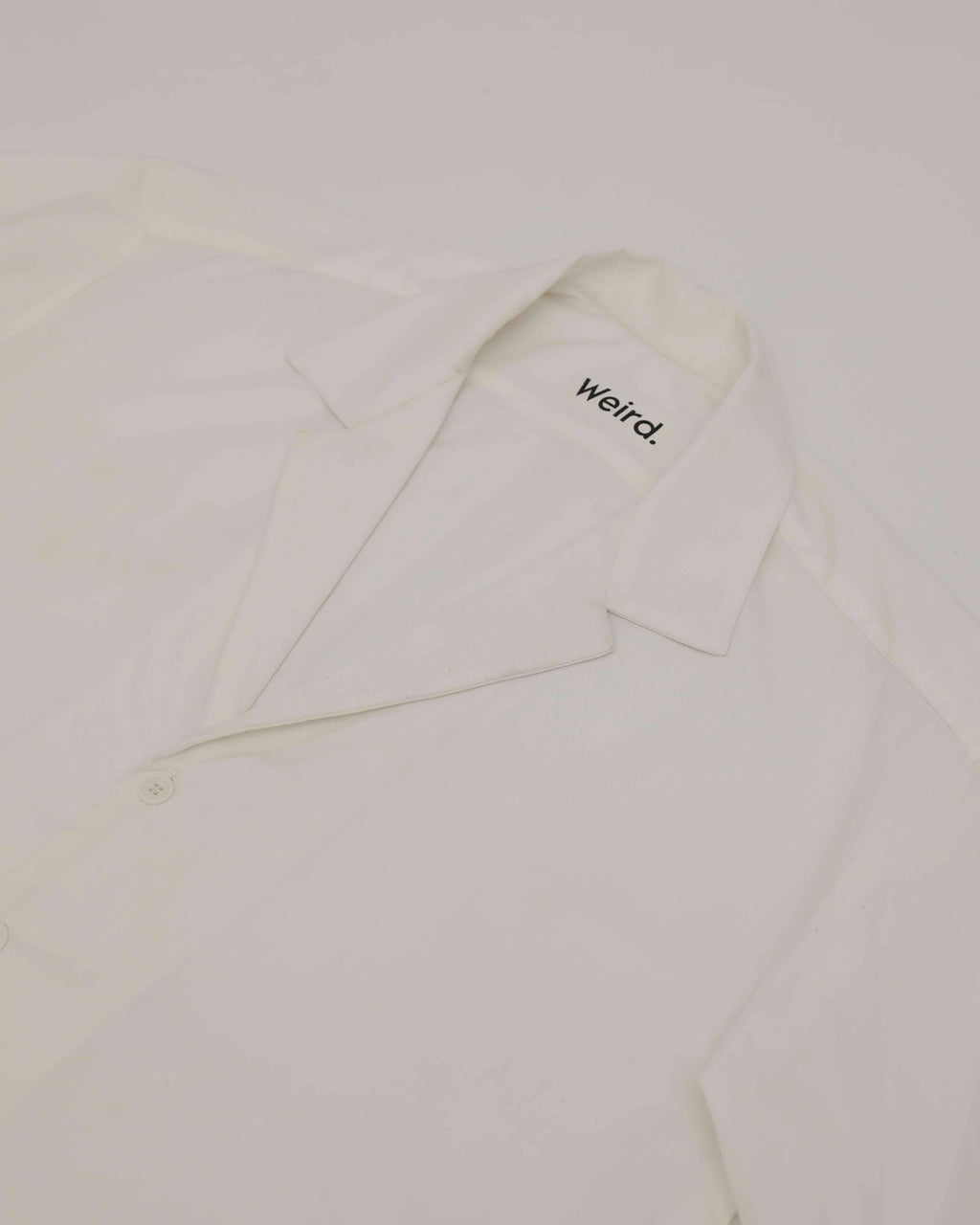 White Cuban Collar Shirt