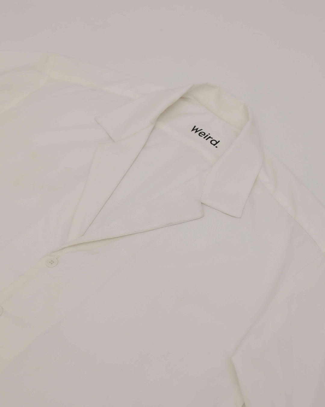 White Cuban Collar Shirt