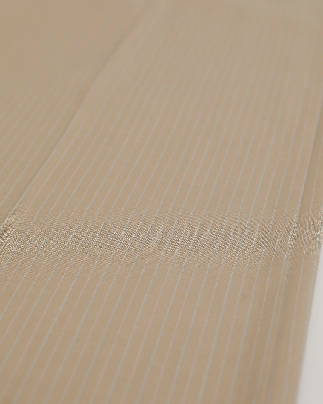 Beige Pinstripe Trousers