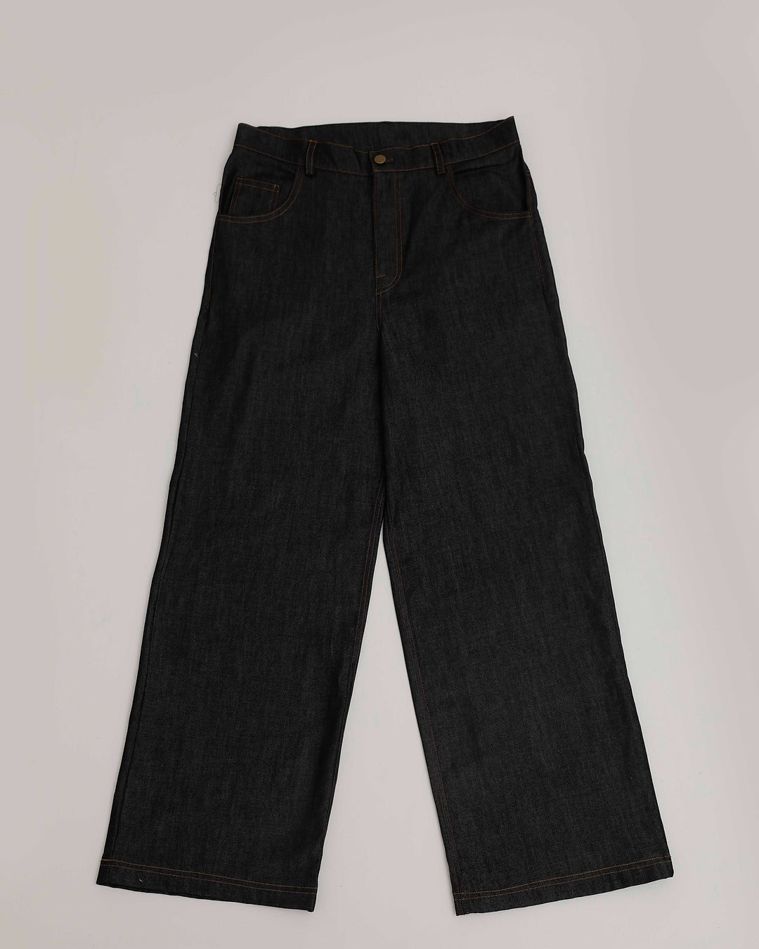 Classic Blue Wide-Leg Denim