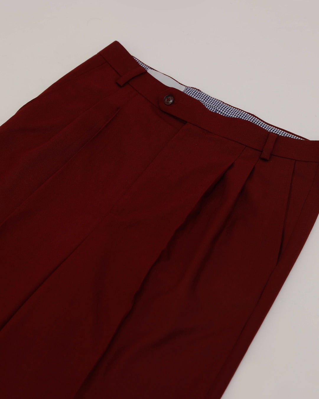Oxblood Tailored Pants