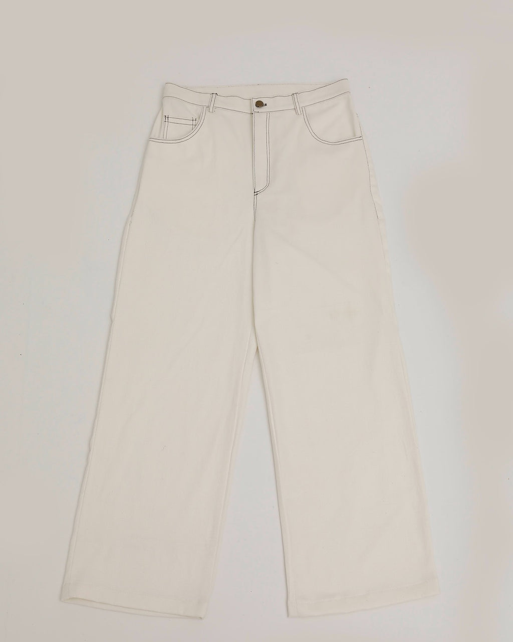 Off-White Wide-Leg Denim