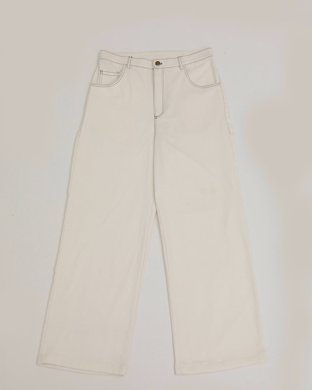 Off-White Wide-Leg Denim