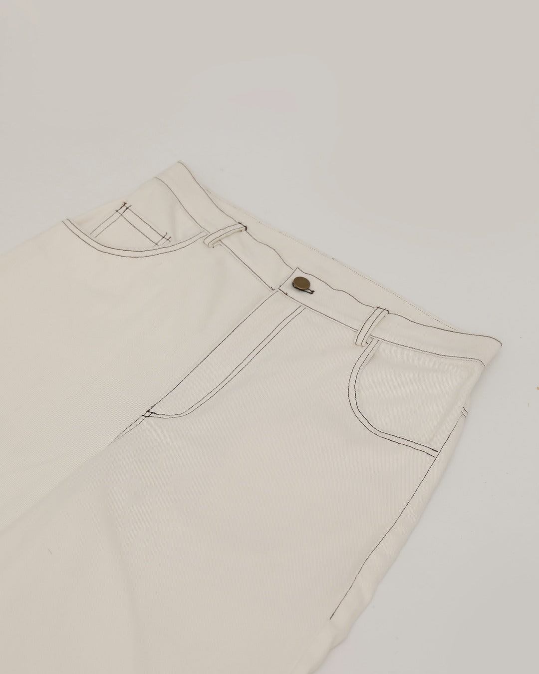 Off-White Wide-Leg Denim