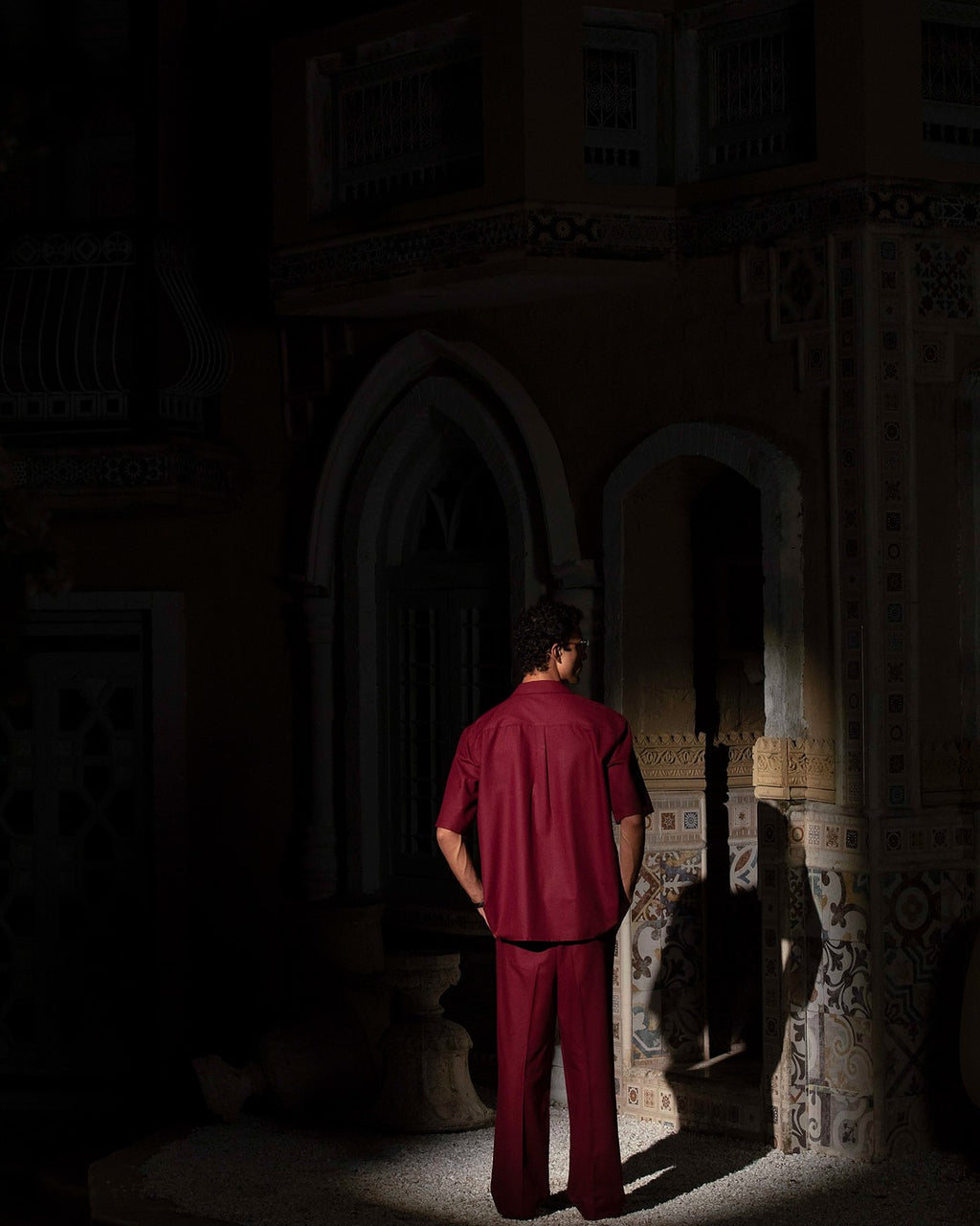 Oxblood Tailored Pants
