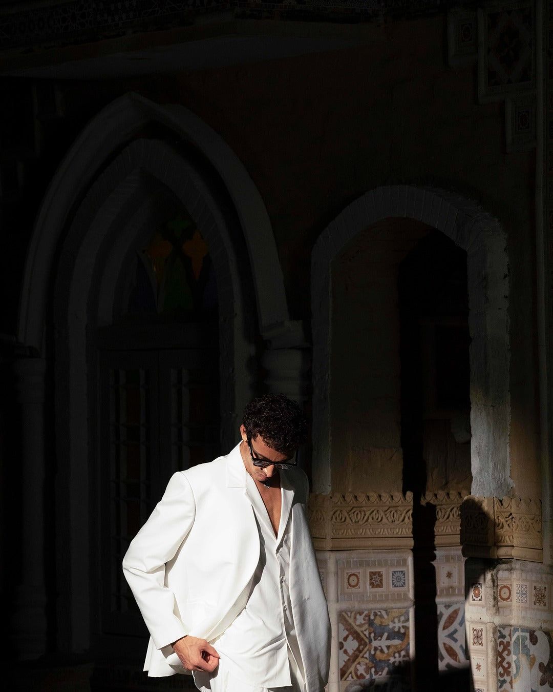Ivory Wrap Blazer