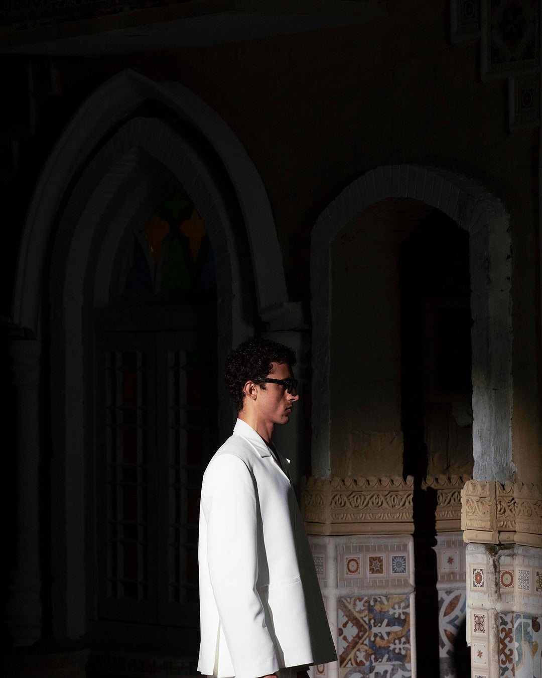 Ivory Wrap Blazer
