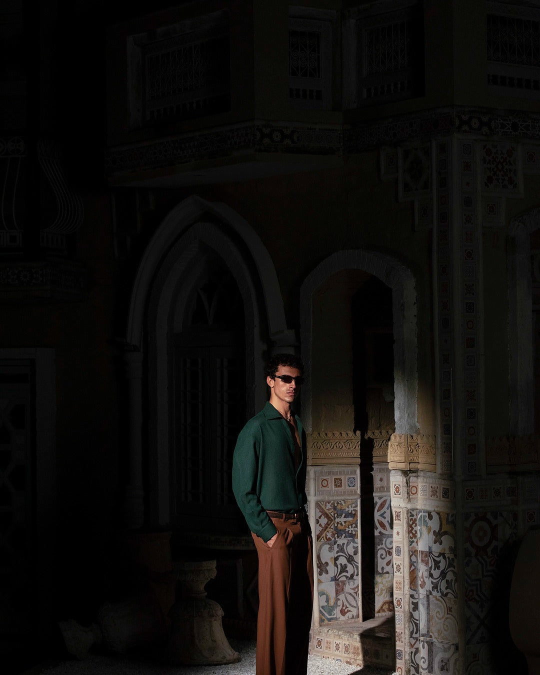 Rust Pleated Trousers