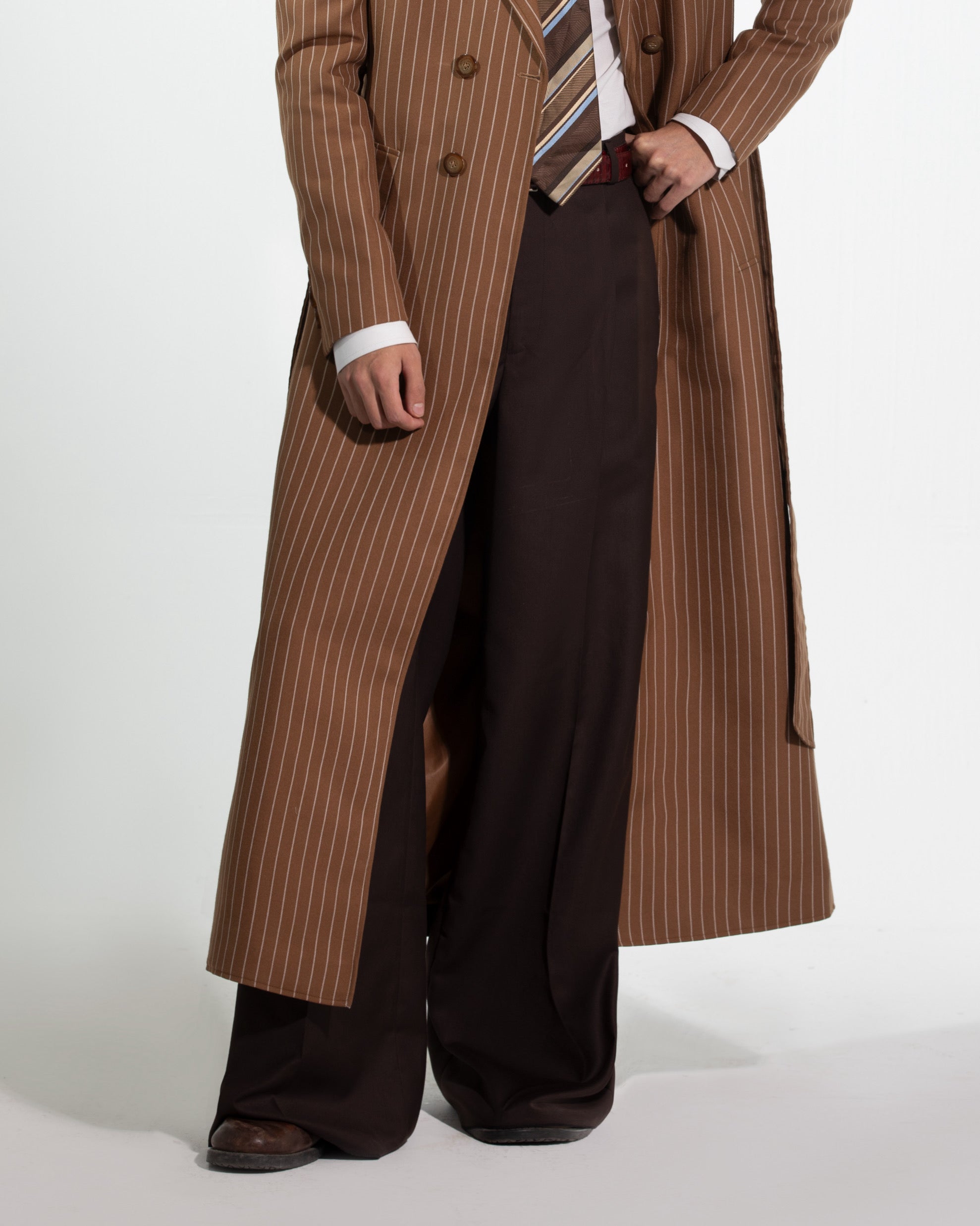 BROWN WIDE-LEG TROUSER
