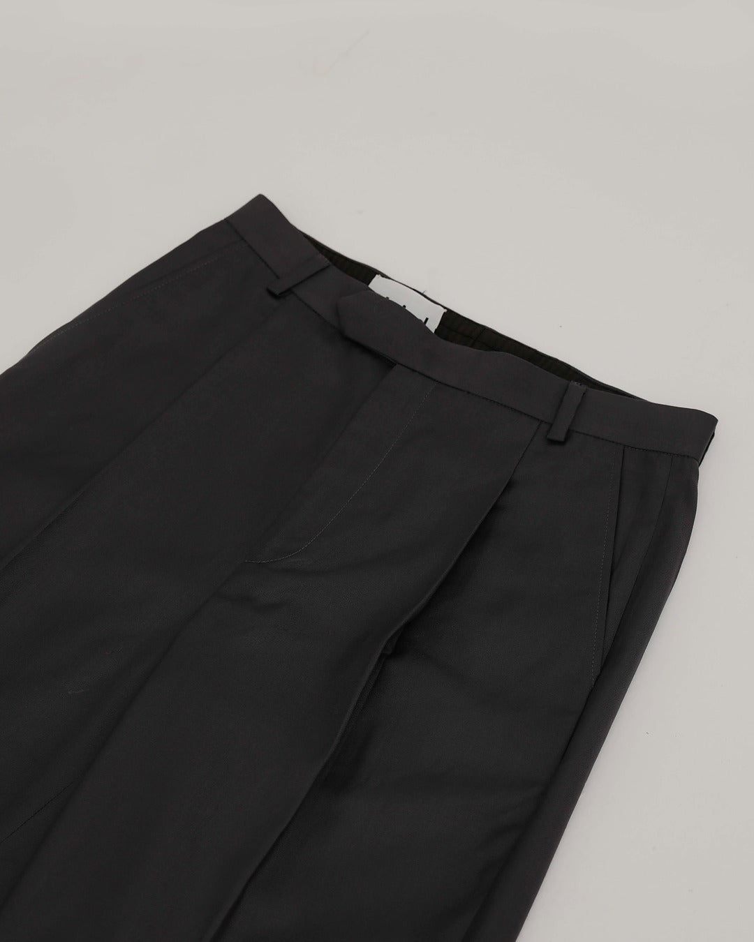 Grey Pleated Trousers