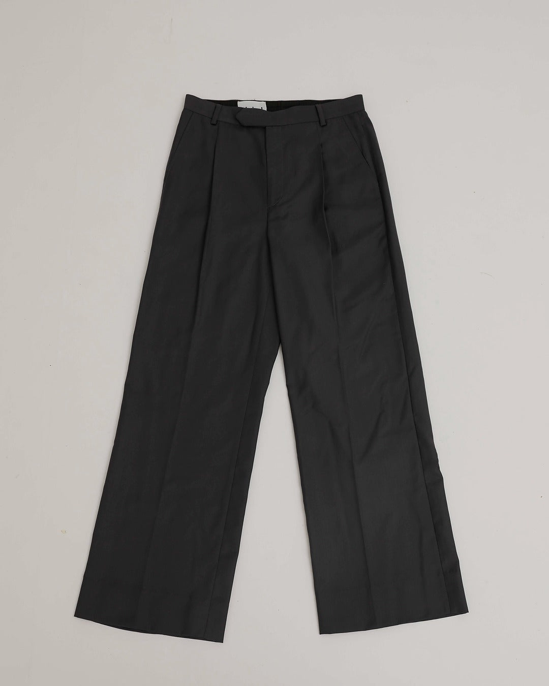 Grey Pleated Trousers