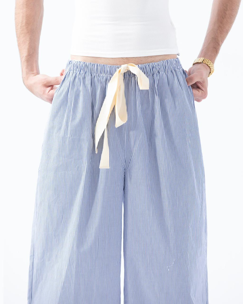 Blue Striped Trousers