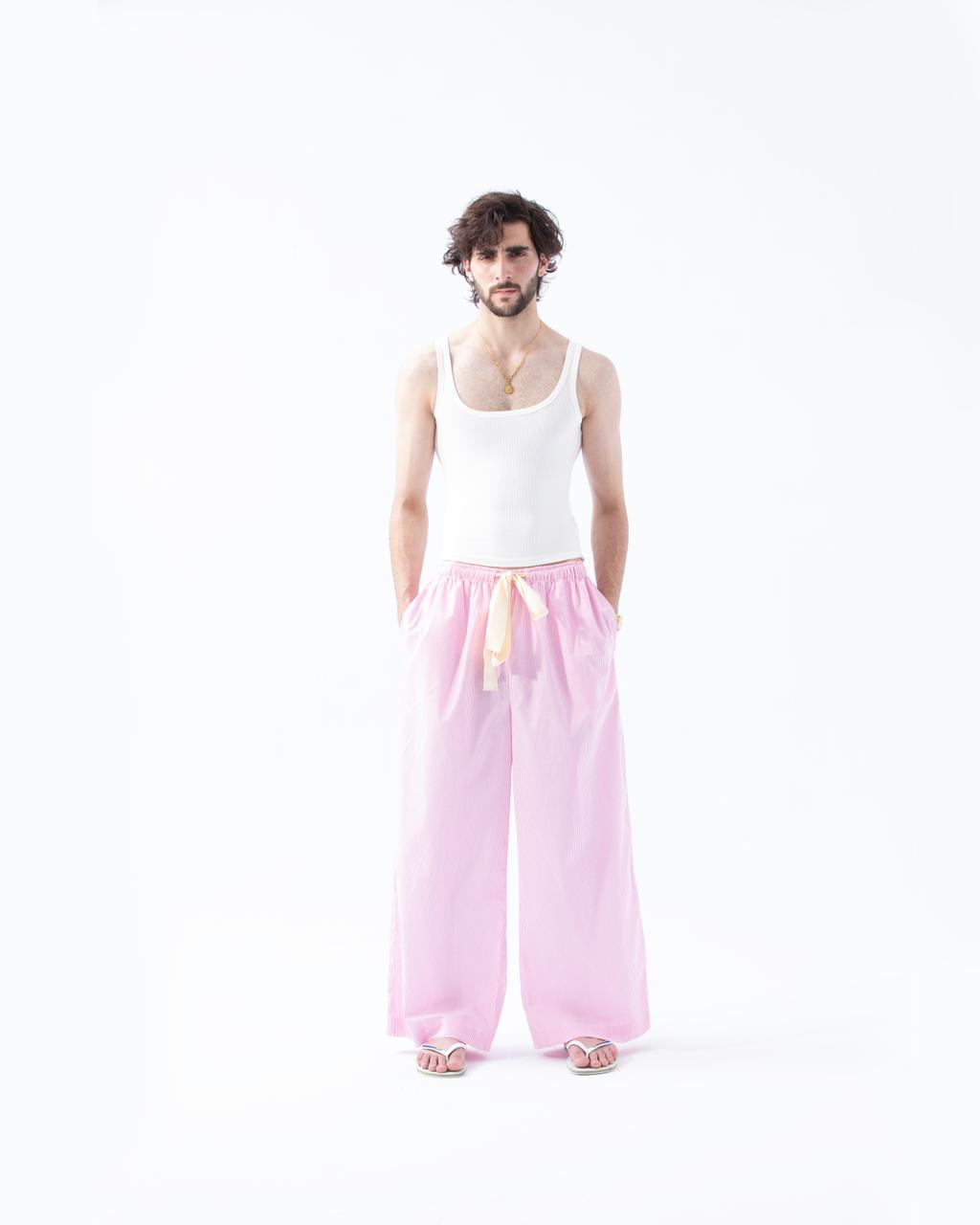 Pink Striped Trousers