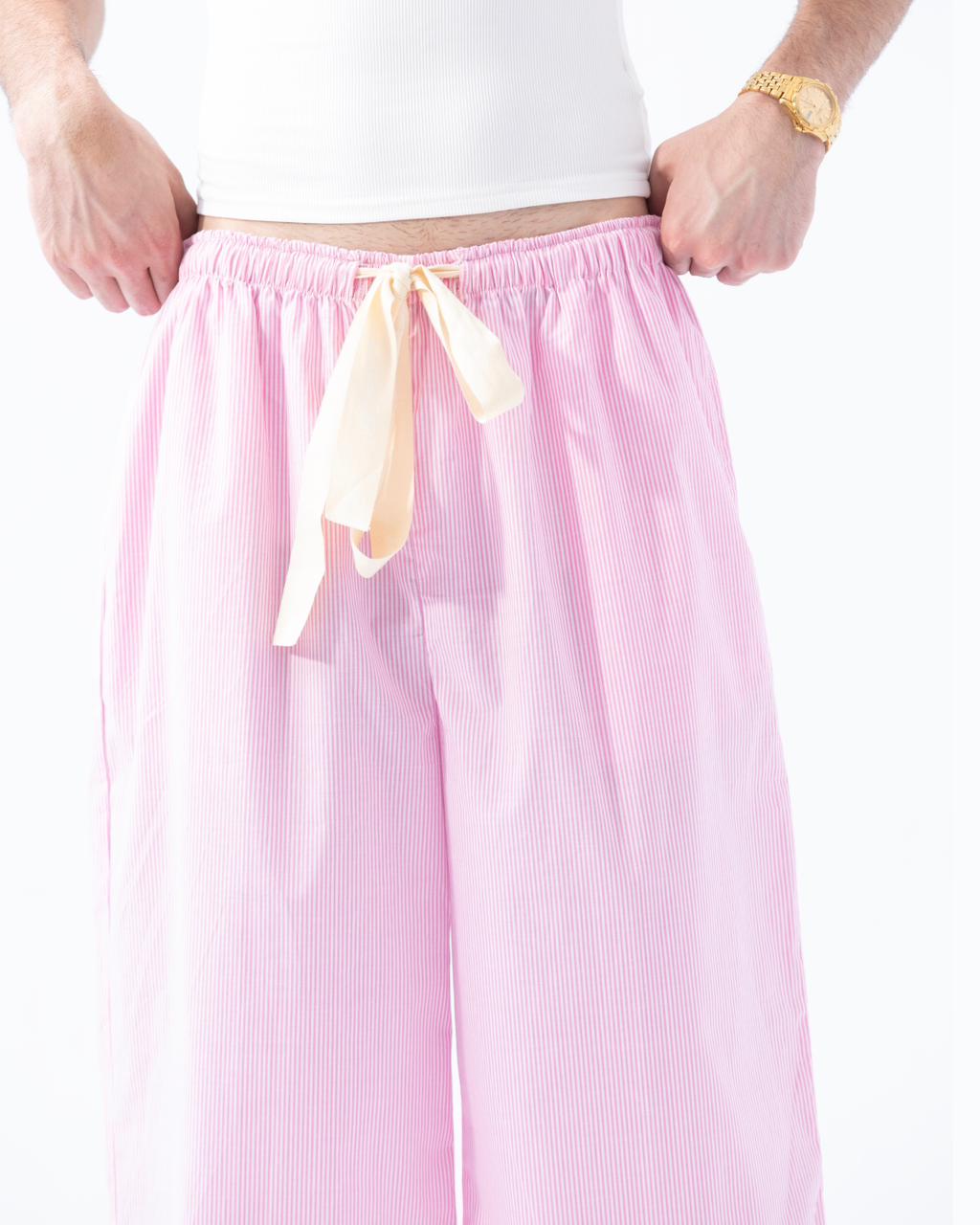 Pink Striped Trousers