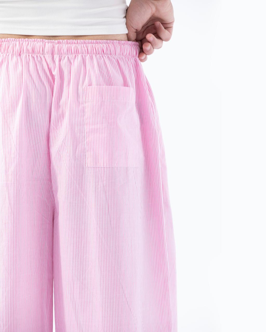 Pink Striped Trousers