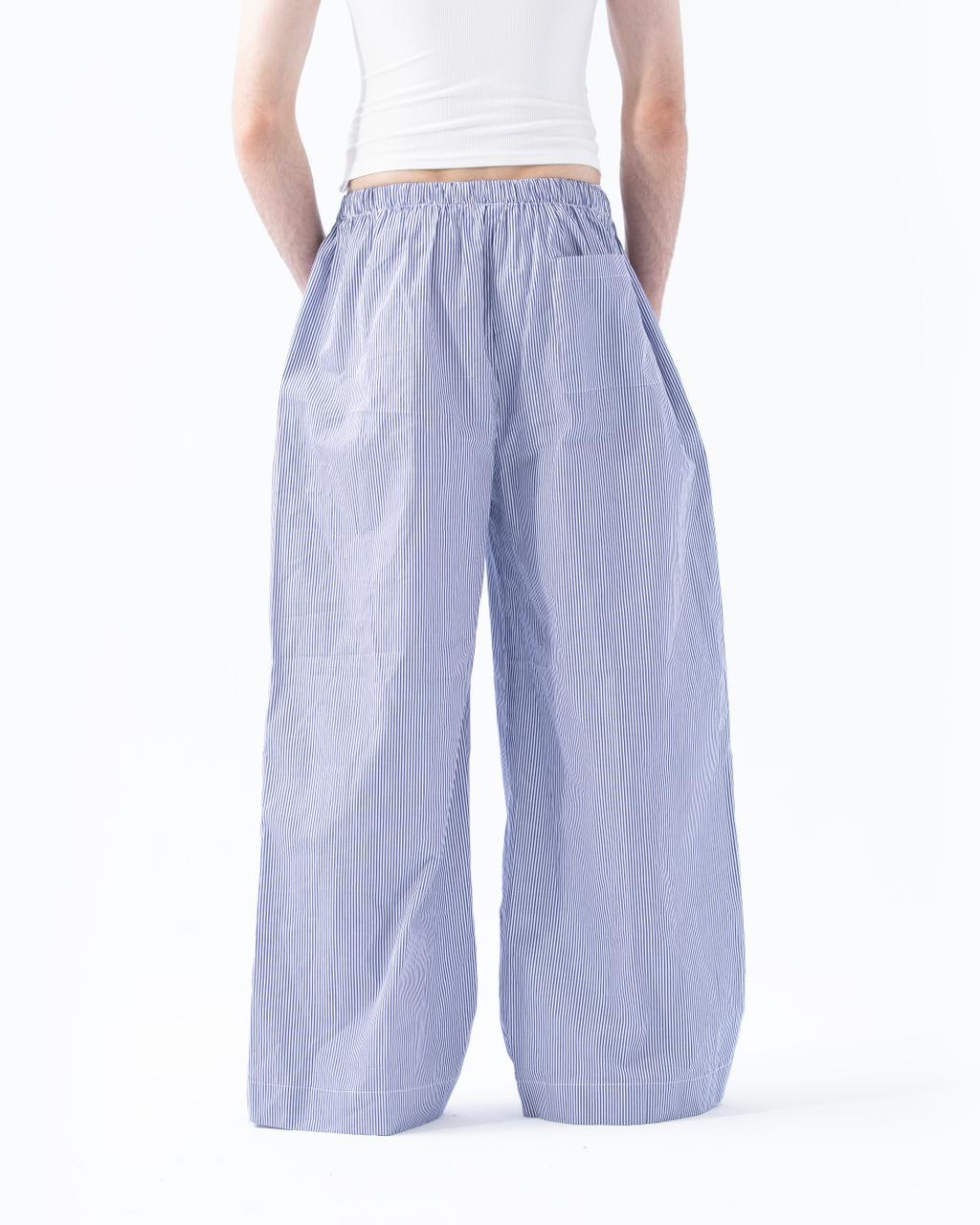 Blue Striped Trousers